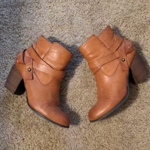 AE Brown Ankle Booties